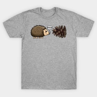 Silly Hedgehog and Pinecone T-Shirt